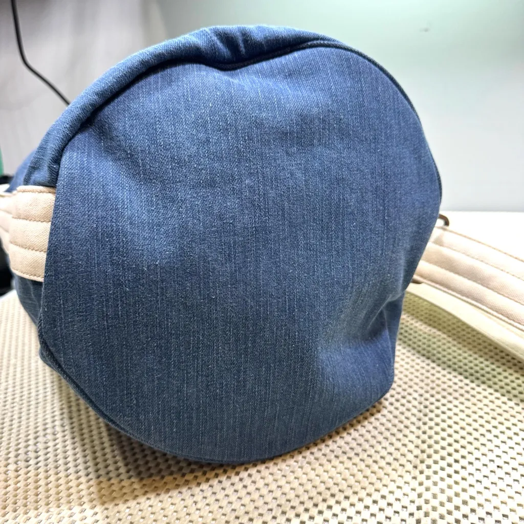 Feed USA For Gap Bucket Denim Canvas Tote Bag Adjustable Strap - Image 14