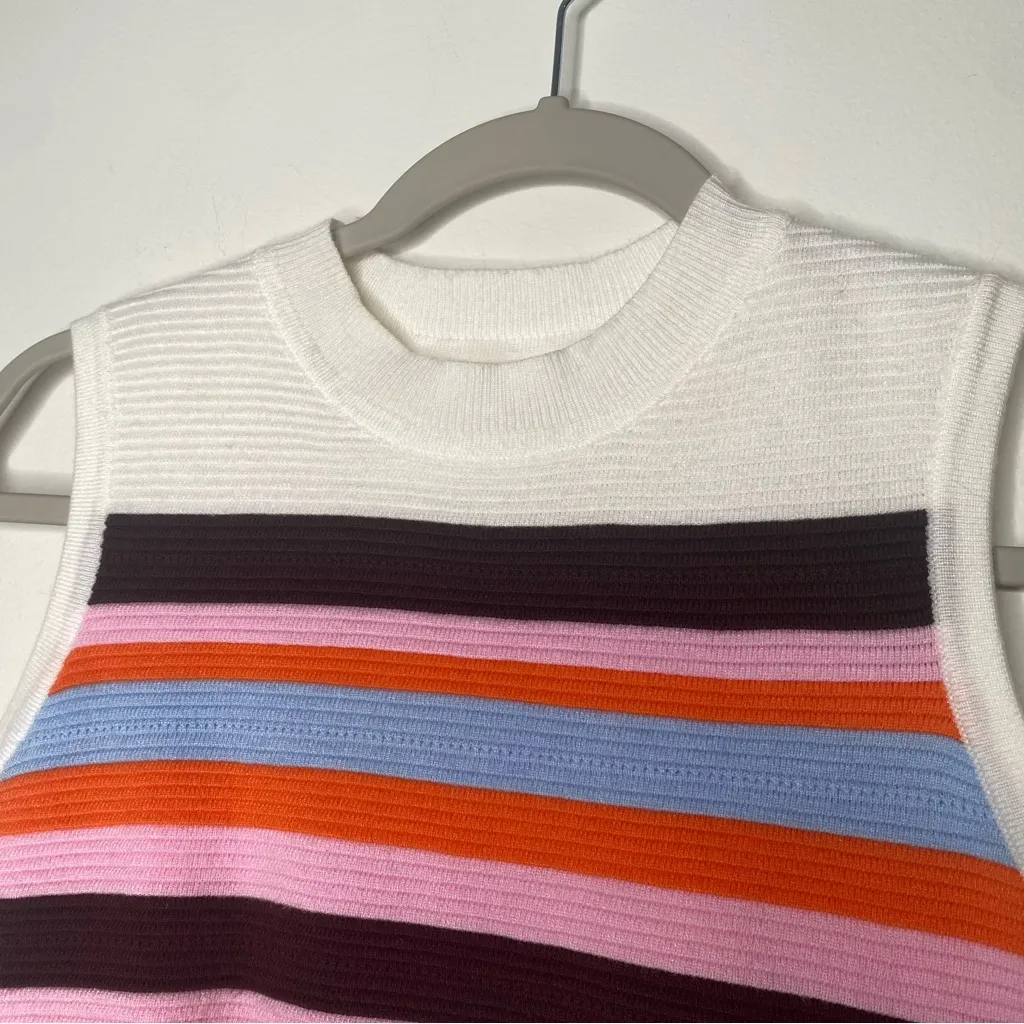 THML  Knit Striped Sweater Vest Size S - Image 6
