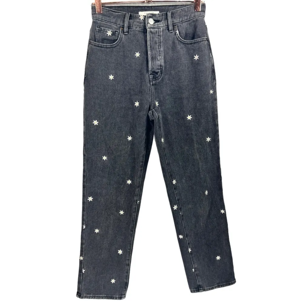 PacSun Daisy‎ Embroidered High Rise Straight Jeans 23 - Image 2