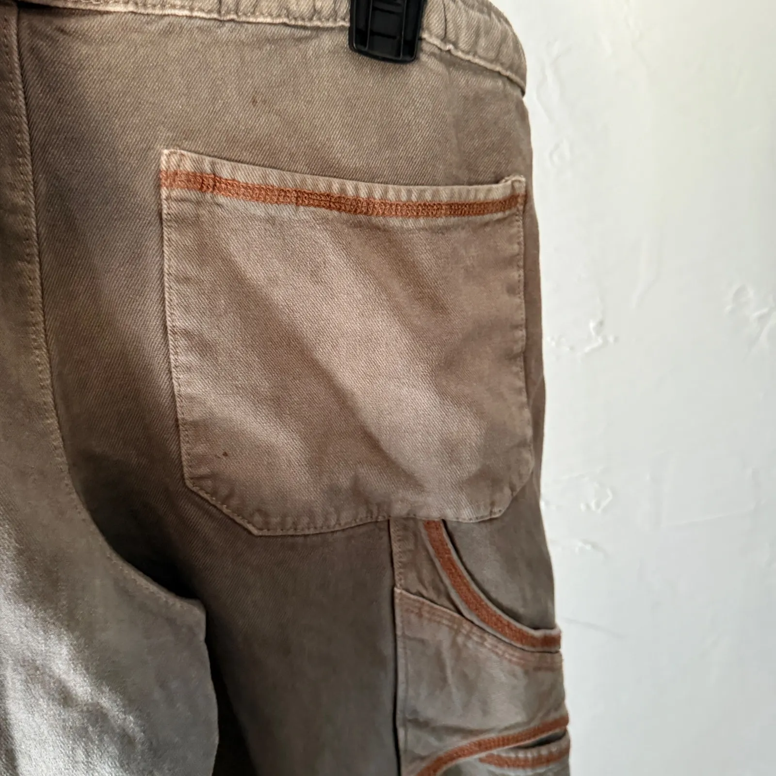 Circle Creations Hemp Blend Drawstring Casual‎ Pants S Relaxed Hippie Festival Gray - Image 2