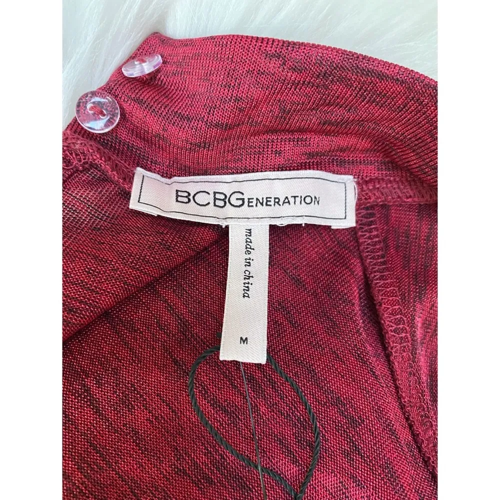 NWT BCBGeneration Mock Neck Cutout Top - Image 6