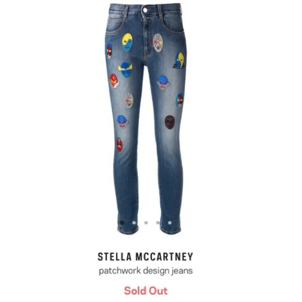 Stella McCartney Super Hero Patch Design Jeans 28 Boyfriend Fit Rare - Image 5