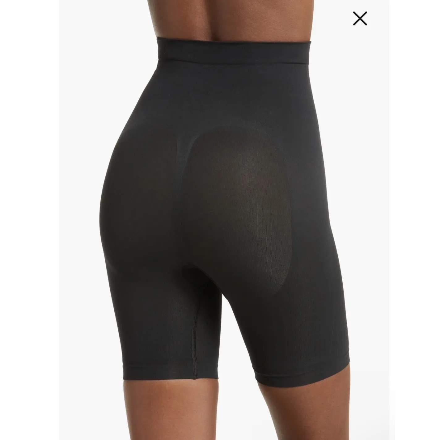 SKIMS | NEW Seamless Sculpt Mid Thigh Above Knee Shaping Shorts, Onyx Black, XXS - Image 2