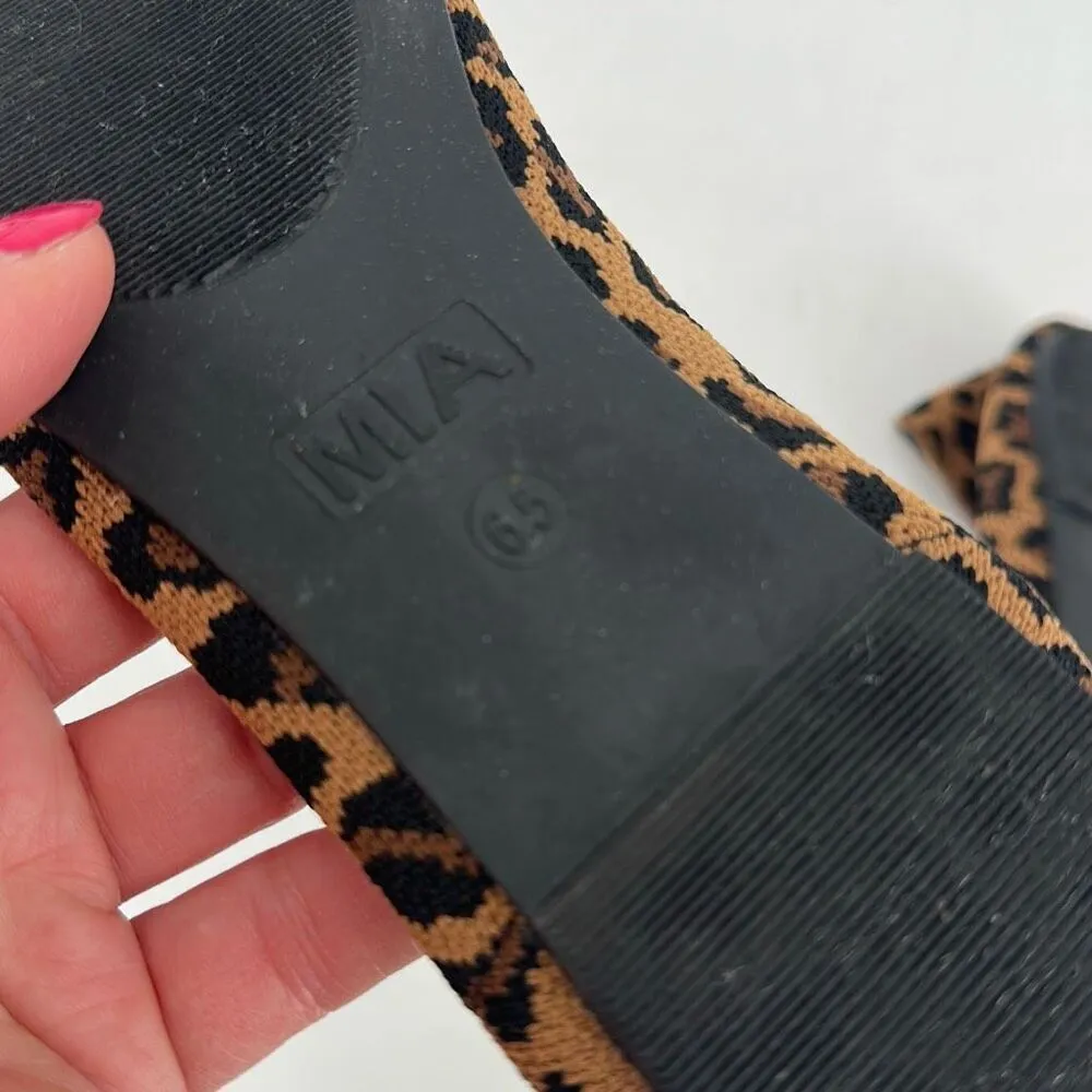 NWOT Mia Women's 1889 Animal Print Pointed Toe Ballet Flats Brown Size‎ 6.5 - Image 8