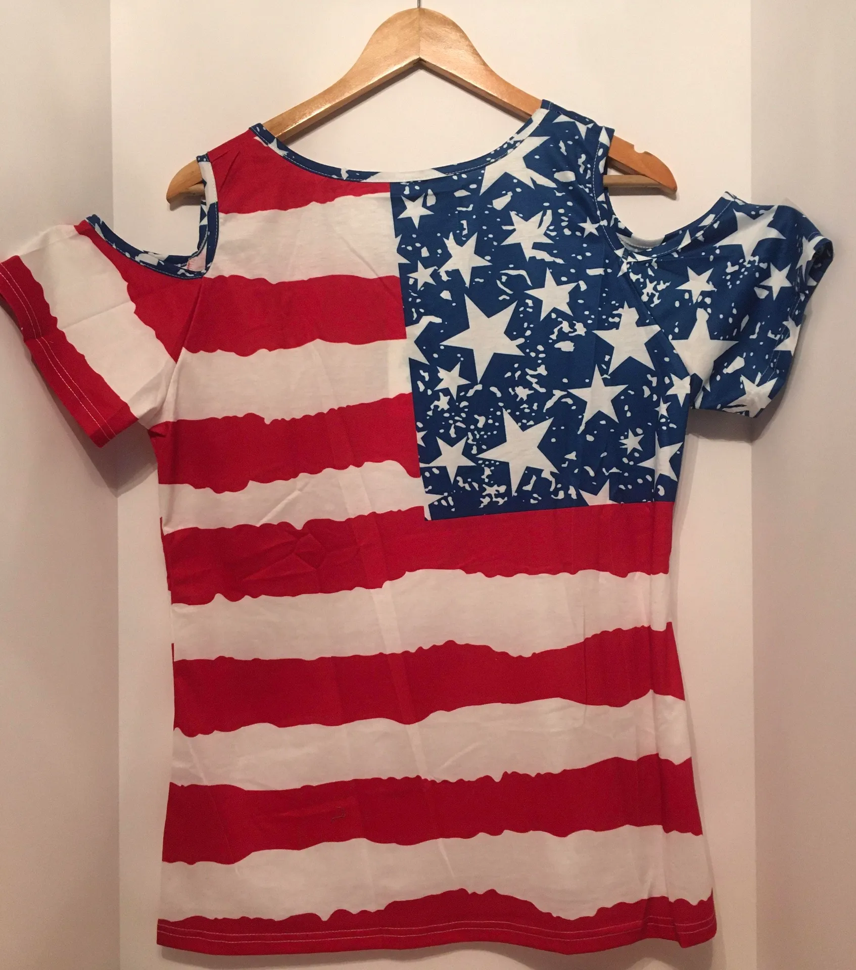Flag Blouse, Large Red - Image 5