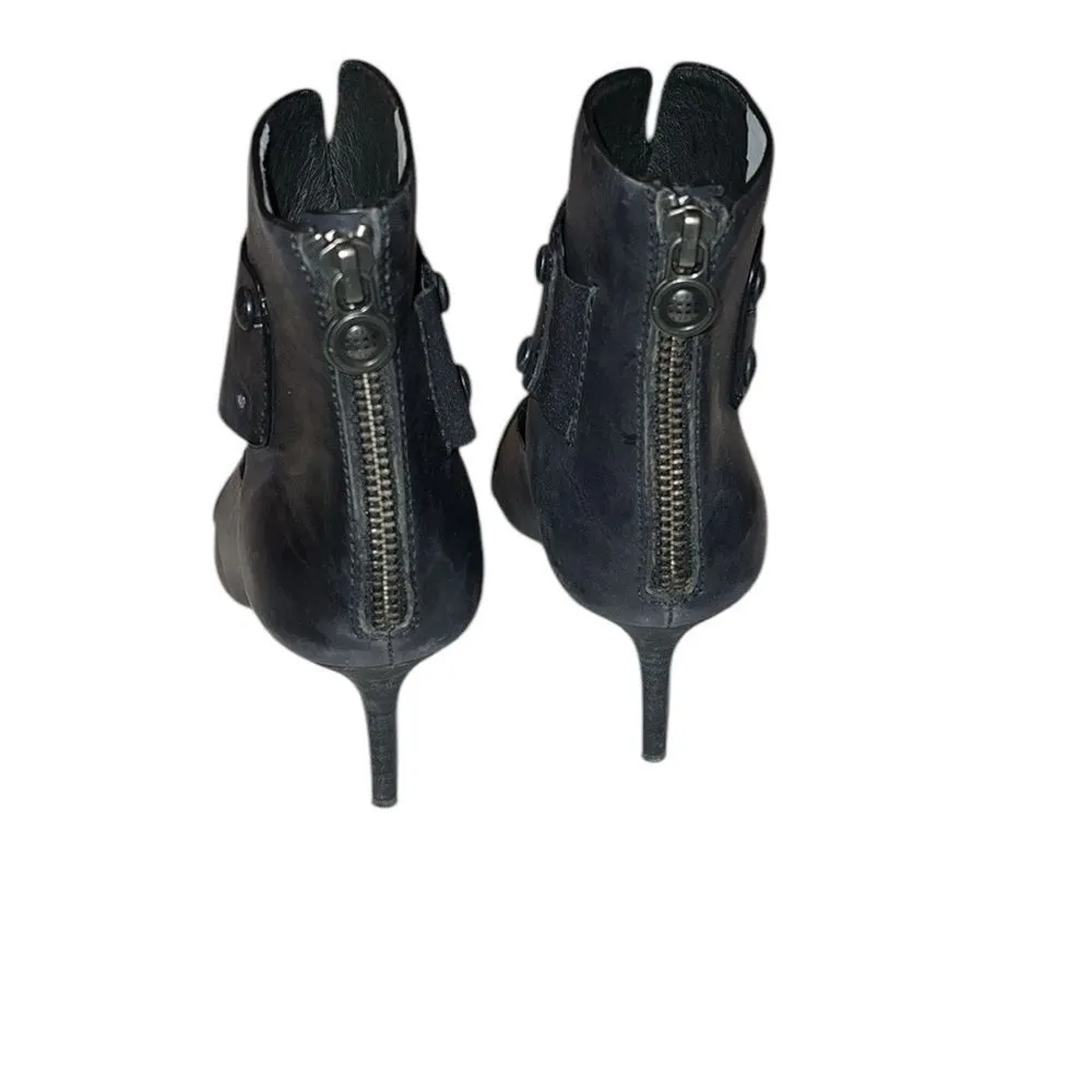 Max Studio Black Leather Elegant Women's Shoes Size 5 - Image 3