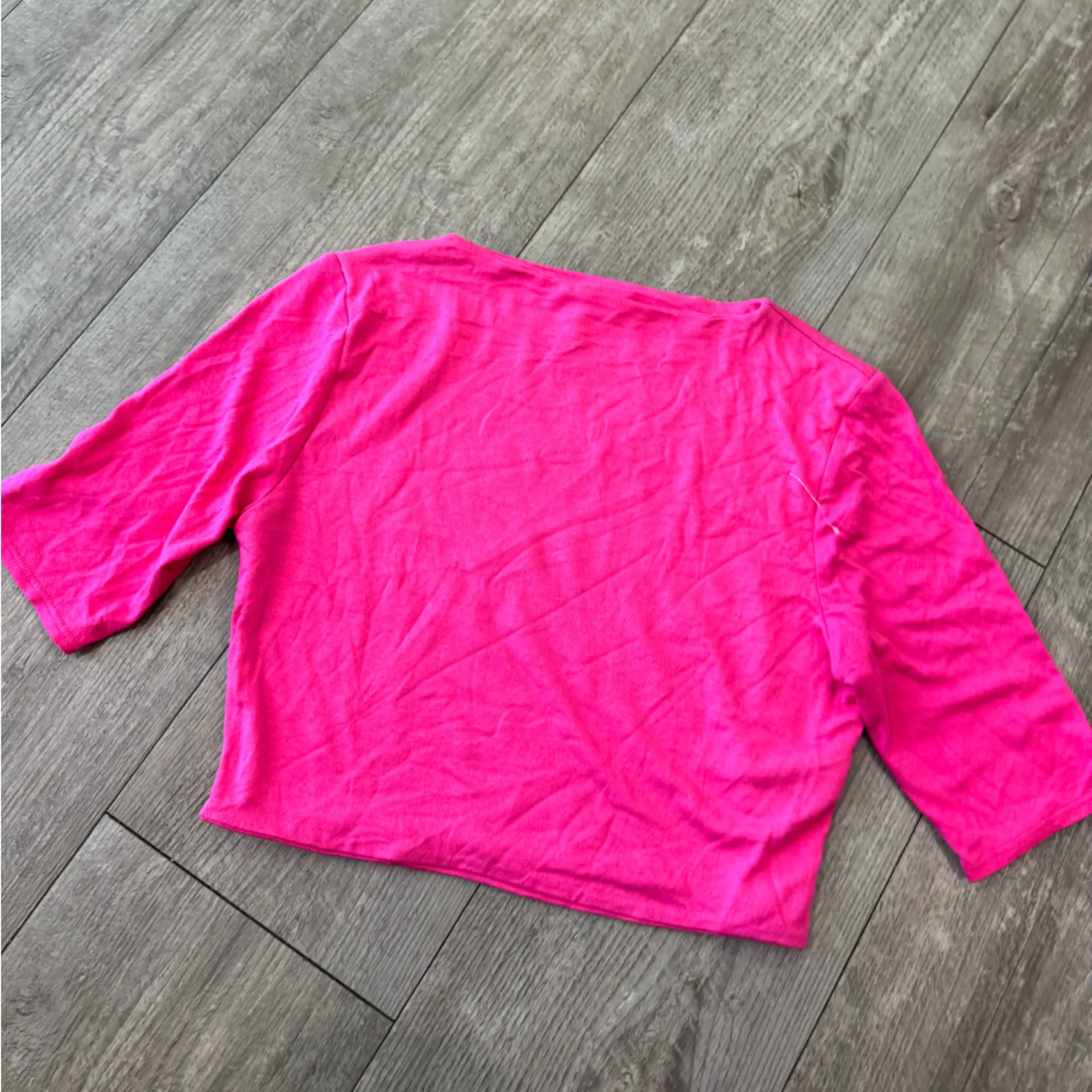 Naked Wardrobe Vibrant Pink Crop Top - Image 6