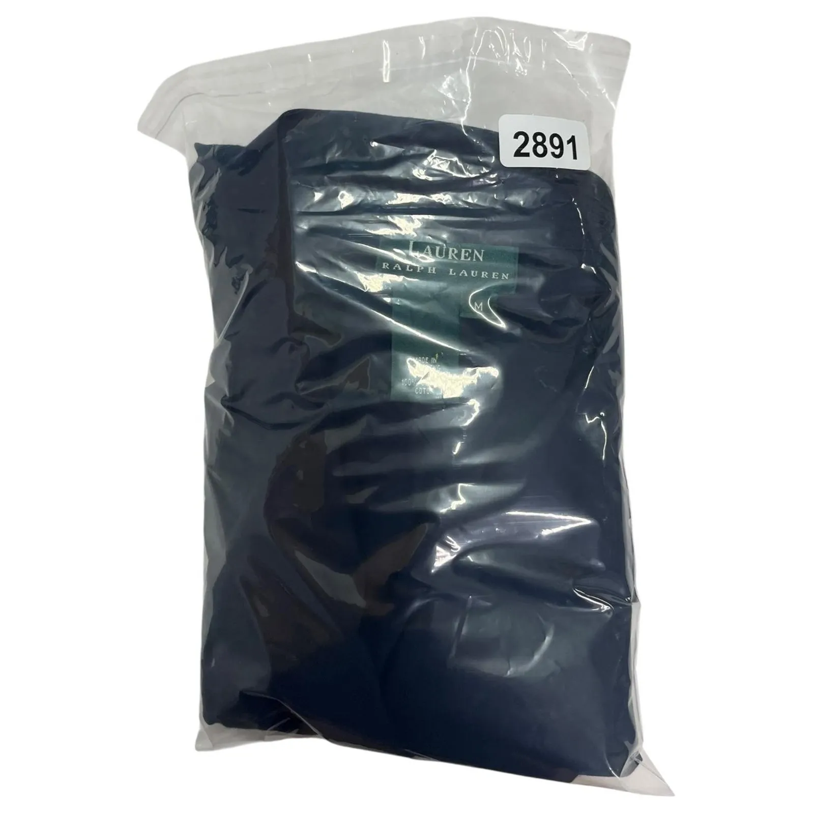 VTG Lauren Ralph Lauren Top Womens Medium Black Cotton Wrap 90s Retro Y2K - Image 15