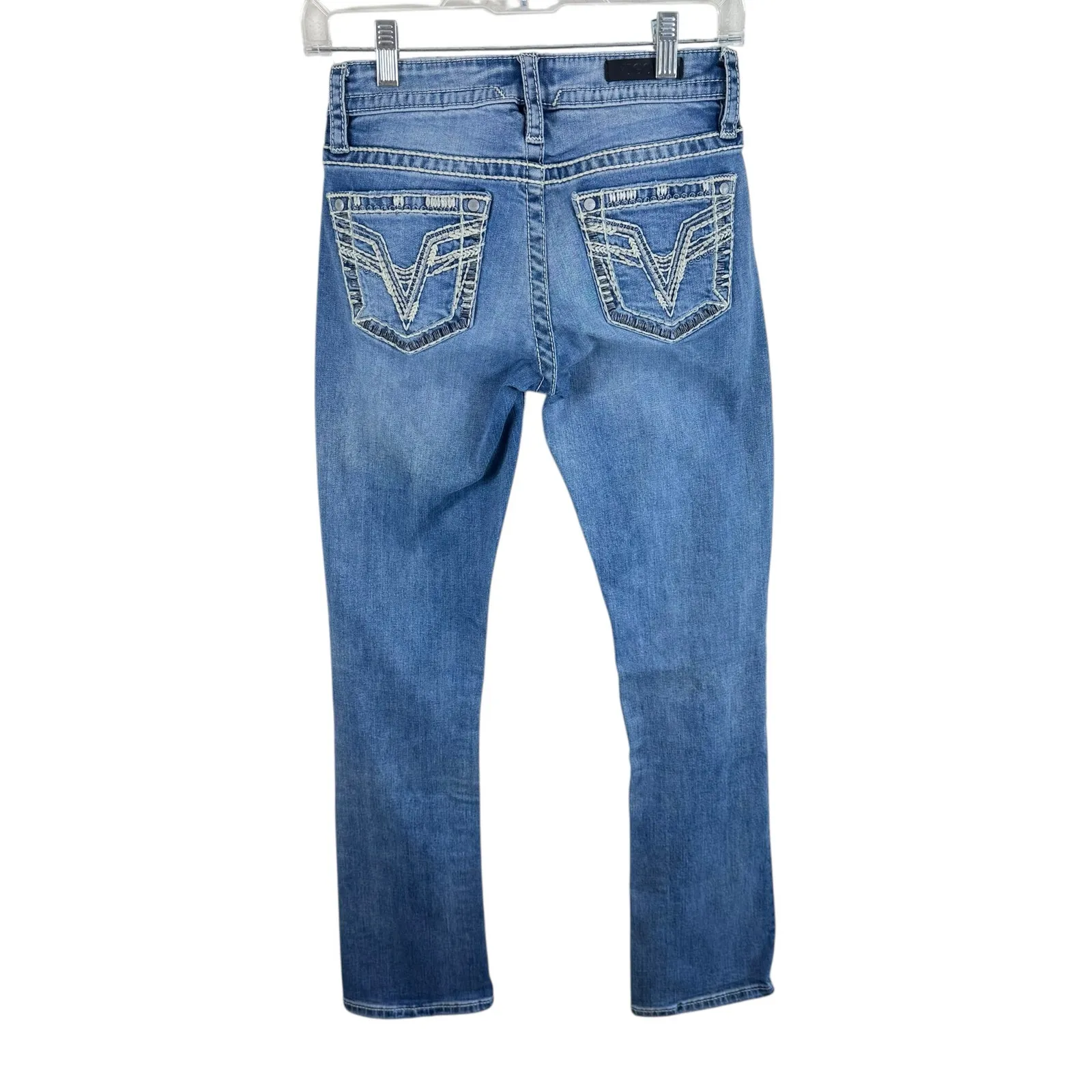 VIGOSS Slim Boot Cotton Medium Wash Low Rise Jeans Size 0 - Image 2