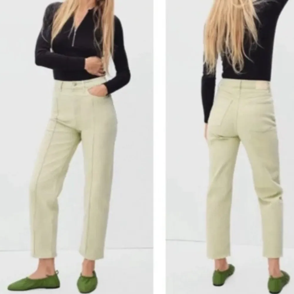 Everlane The Way High Jean in Green Tea - Image 8
