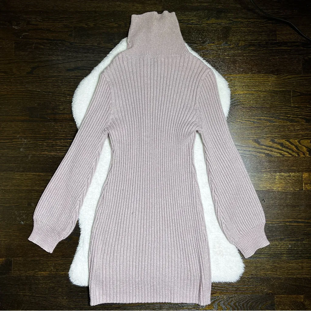 Shein Mauve Turtleneck Sweater Dress - Image 2