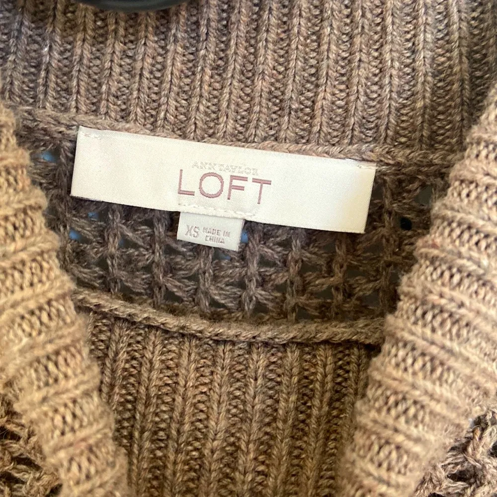 Ann Taylor  Brown Turtleneck Sweater - Image 5