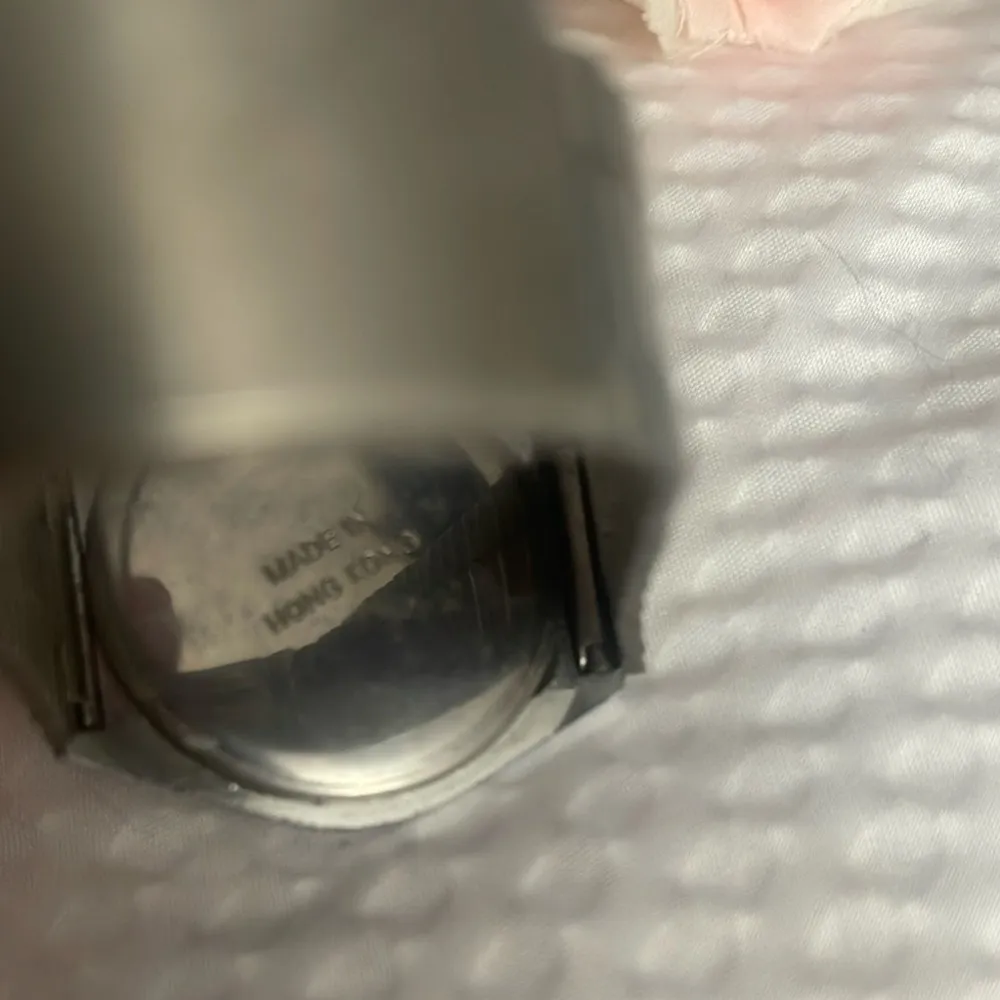 Vintage Delphi TM VIII Digital LCD Wrist Watch Silver Tone Womens Blue Face. - Image 5