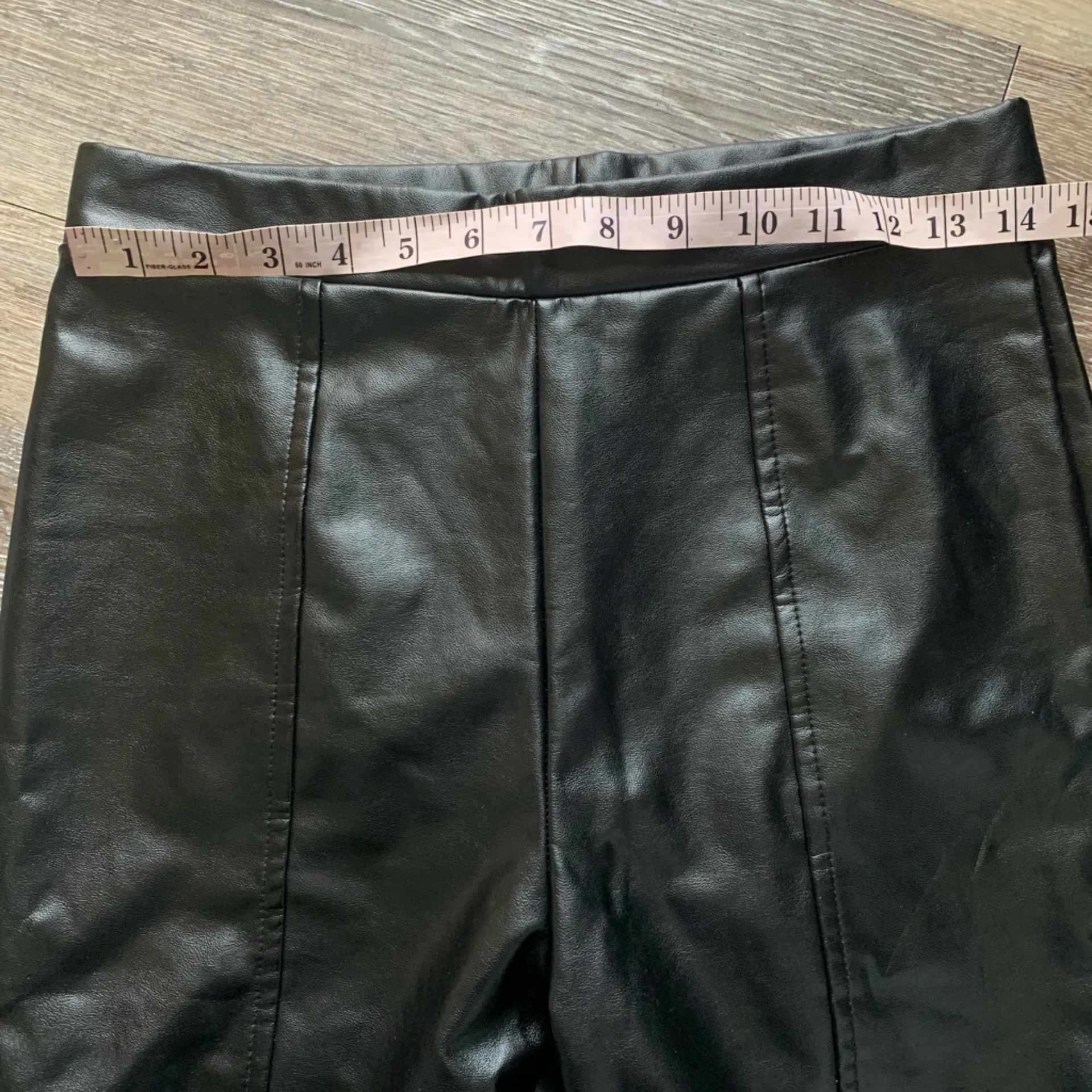 Wild Fable Black Faux Leather Pants M - Image 5