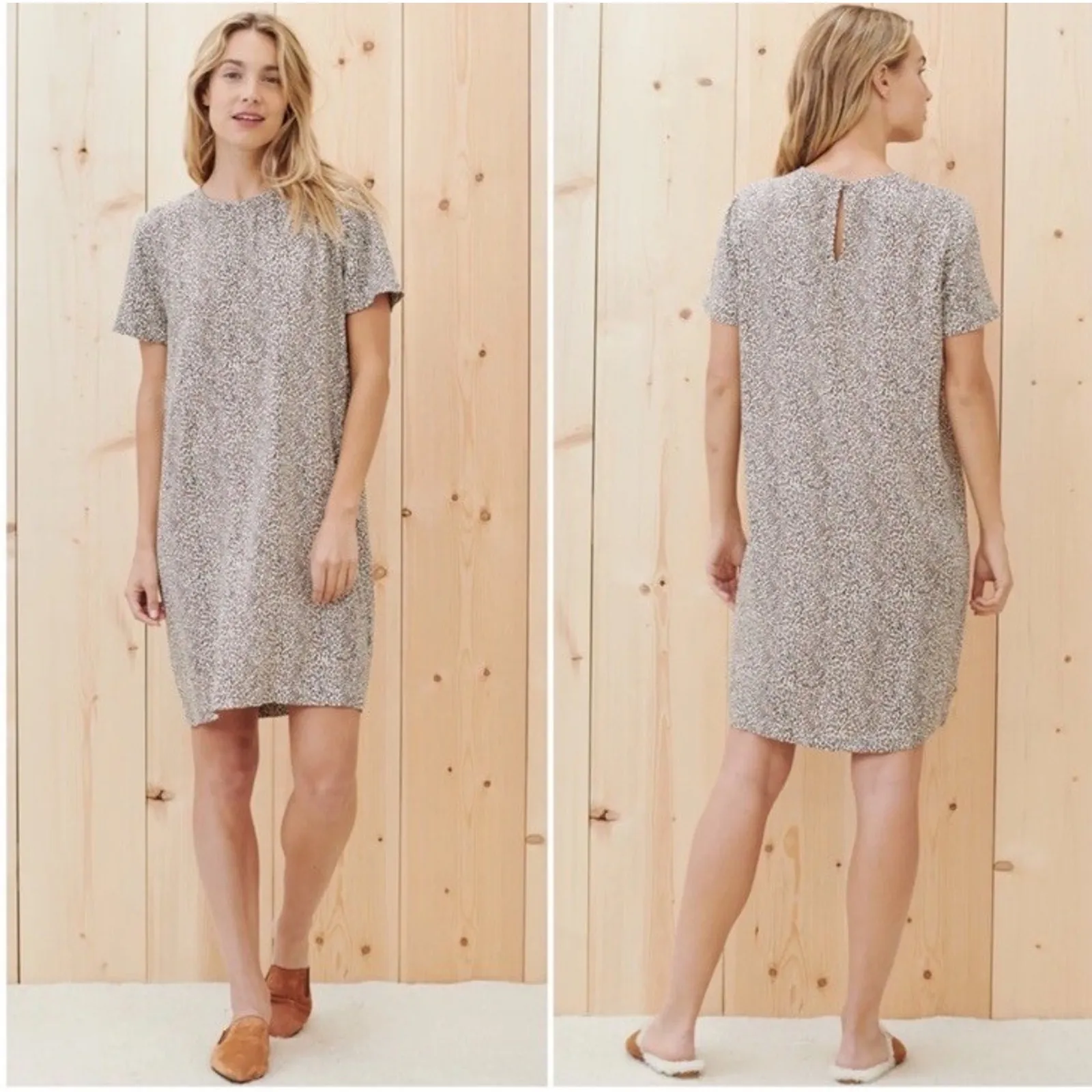 Jenni Kayne Leopard Print T Shirt Dress Mini Casual Oversized Animal Size XS - Image 17