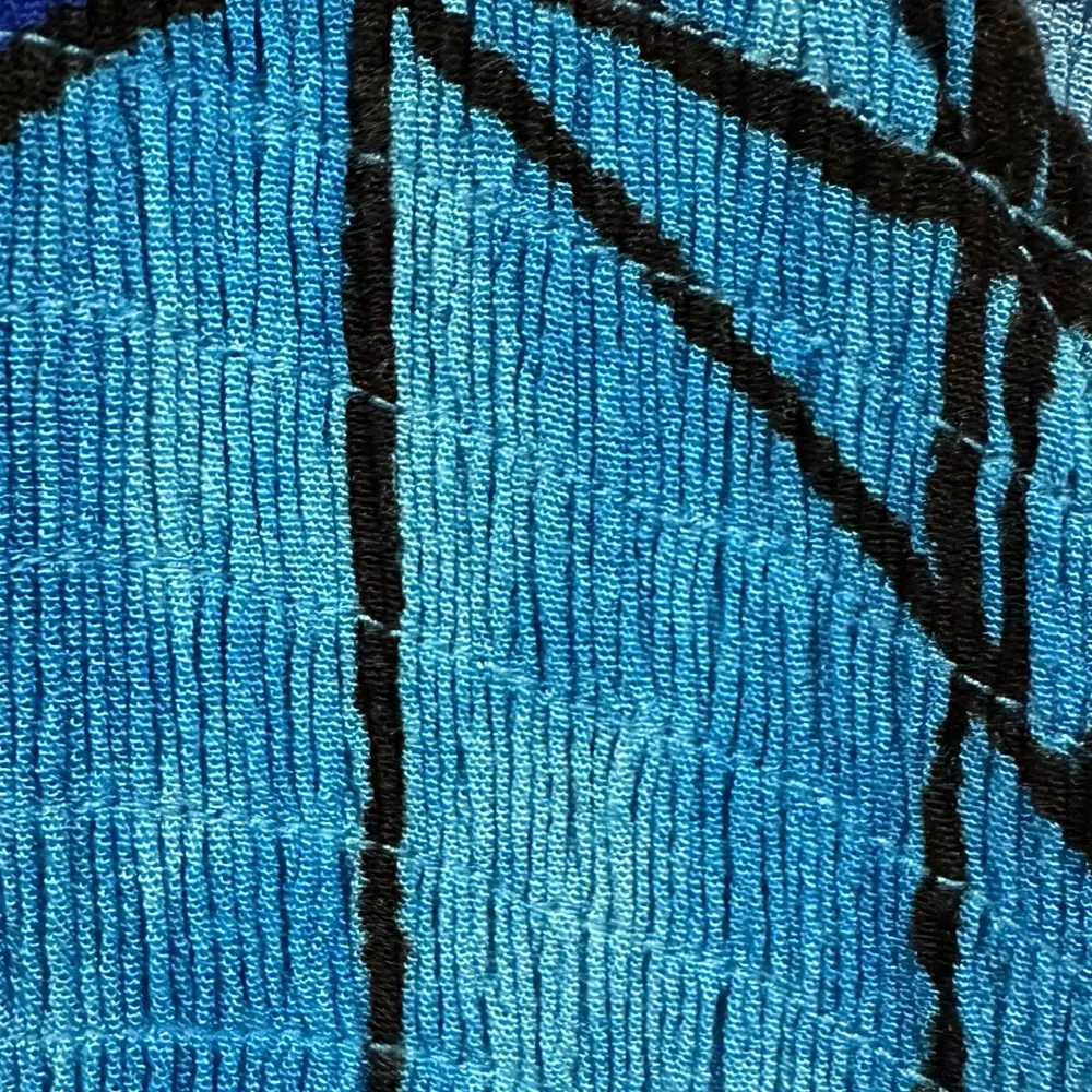 Klozlyne Blue Rayon Tropical Mirror Image Fish Hawaiian Print Dress Womens XL - Image 5