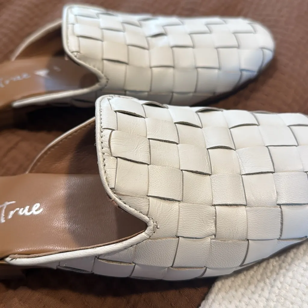 DIBA TRUE woven mules Slip-On white 8.5 - Image 9