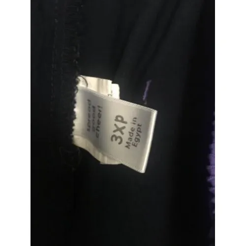 1 Pc Spread Good Cheer Womens Drawstring Scrub Pants Size 3X Scrub Blue Purple - Image 4