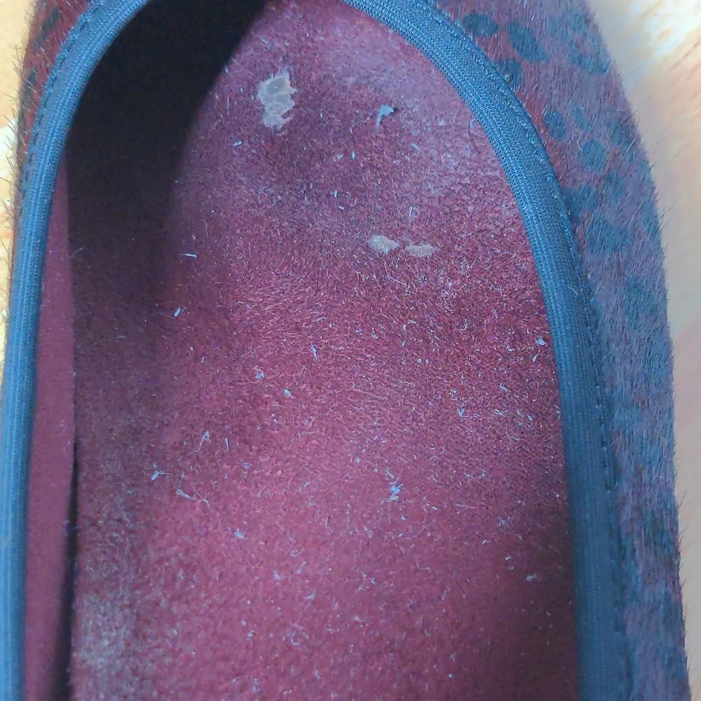 Vionic Womens Minna Ballet Flats Red Black Cheetah Print Calf Hair Leather Bow 9 - Image 12