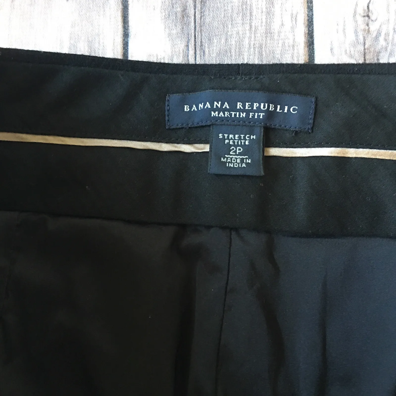 Banana Republic Trouser Dress Suit Pants Petite 2P P2 Stretch Wool 30" Inseam - Image 5