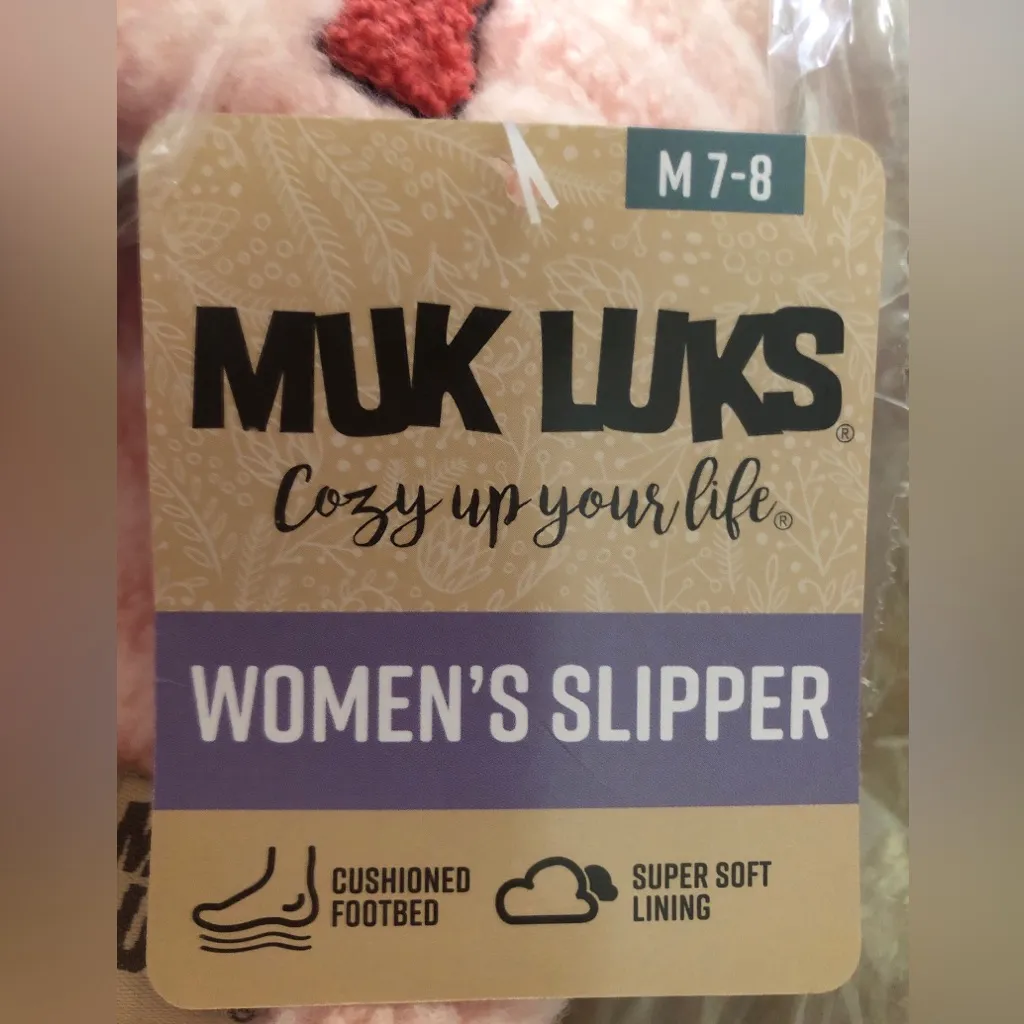 MUK LUKS Womens Slip On slippers Size M 7 - Image 8