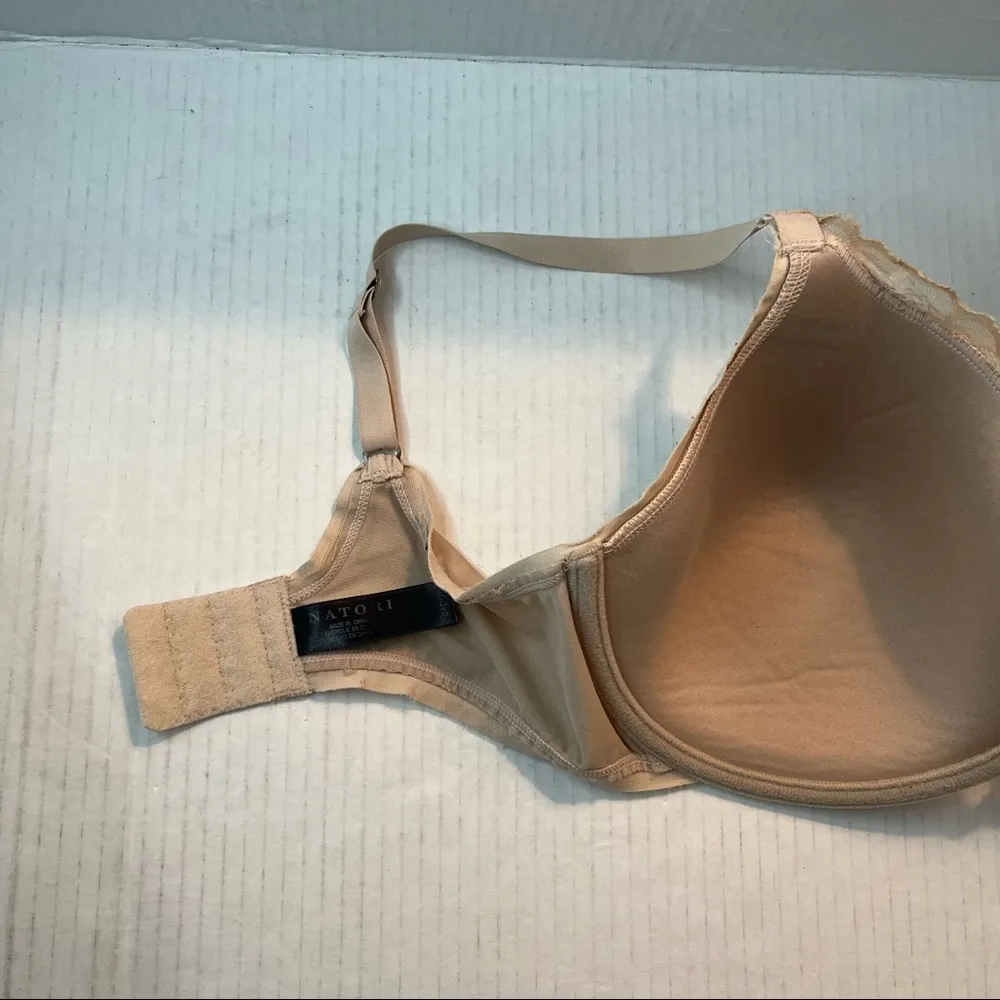 Natori Bra Hidden Glamour Full Fit Contour Underwire Bra Cafe 34DDD EUC #736044 - Image 12