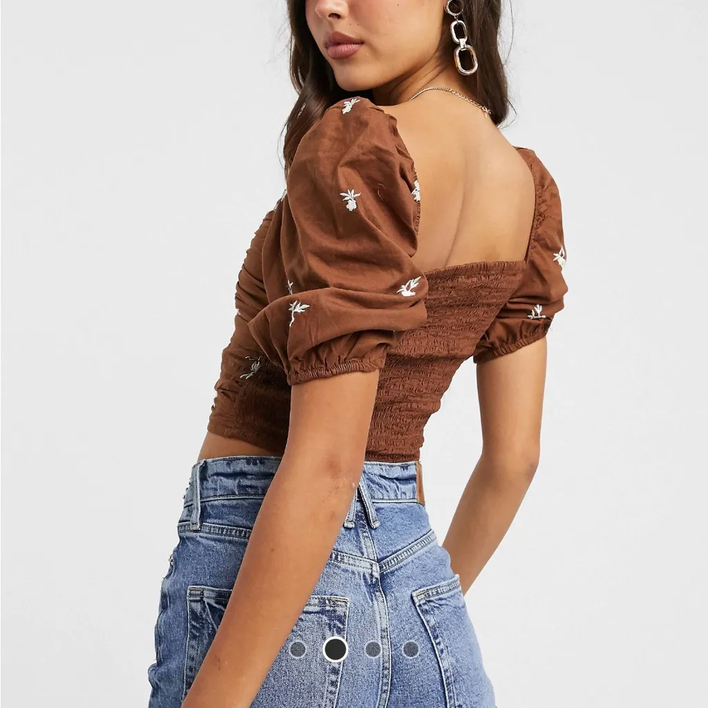 STRADIVARIUS SQUARE NECK TOP - Image 2