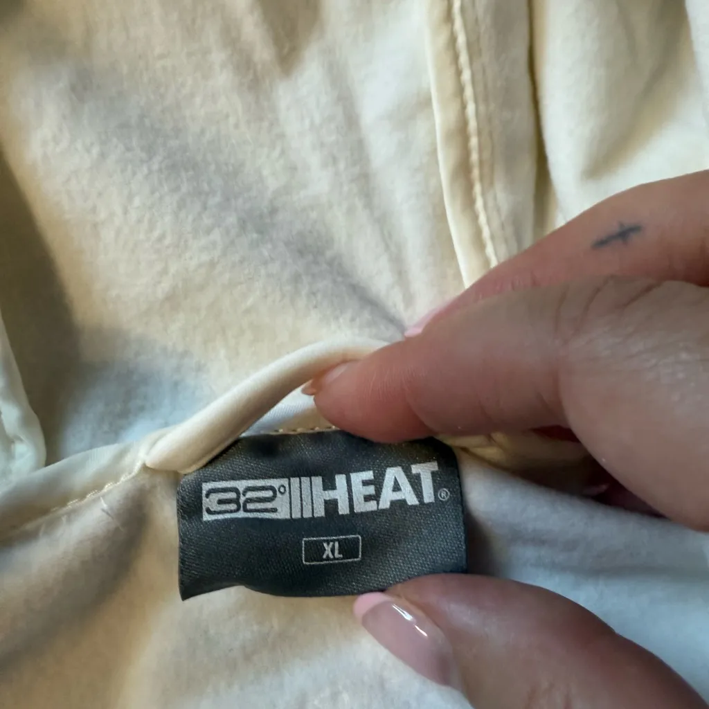 Gildan Cream Hooded Jacket XL - Image 7