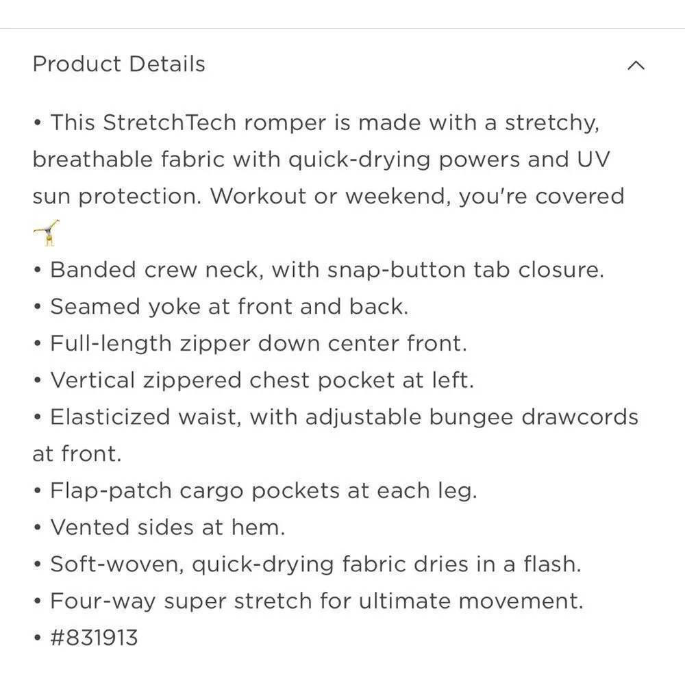 Old Navy StretchTech Sleeveless Zip-Front Cargo Romper - Image 5