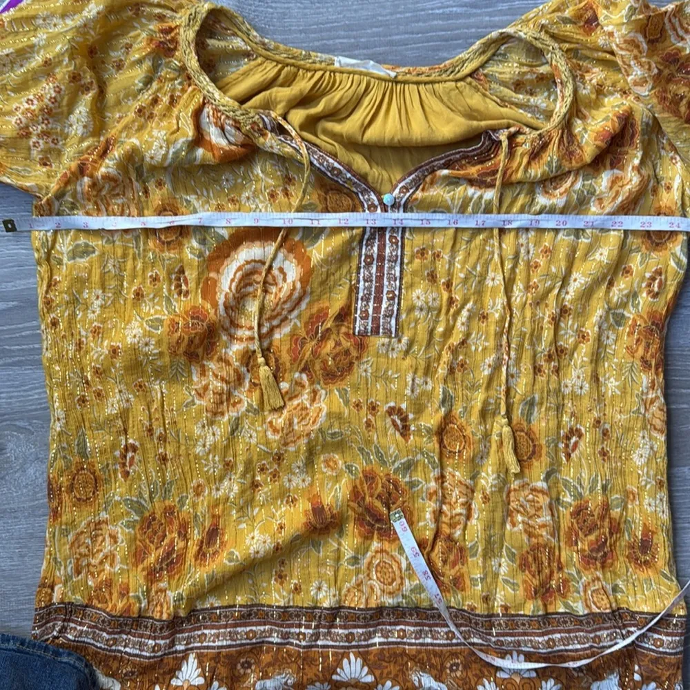 Spell Mystic Tunic Dress Sunflower Large Yellow - Image 13