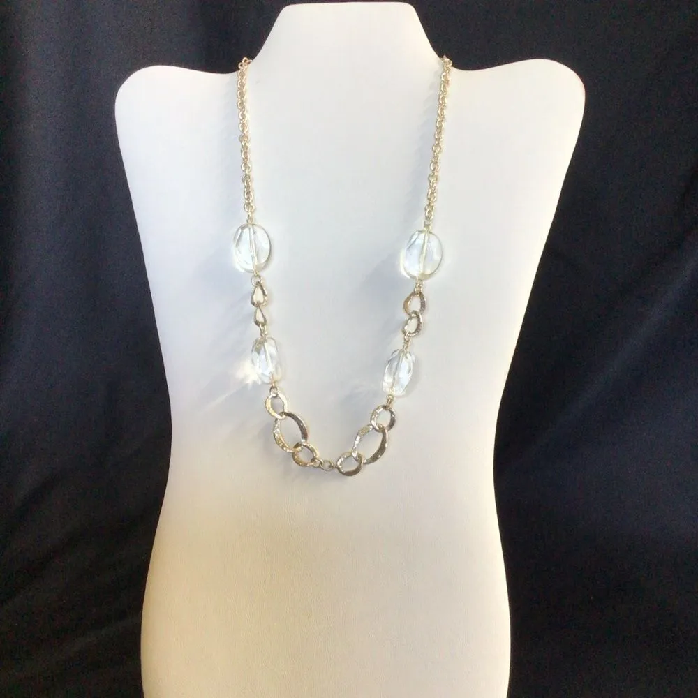 Lane Bryant Silver Crystal Necklace - Image 2
