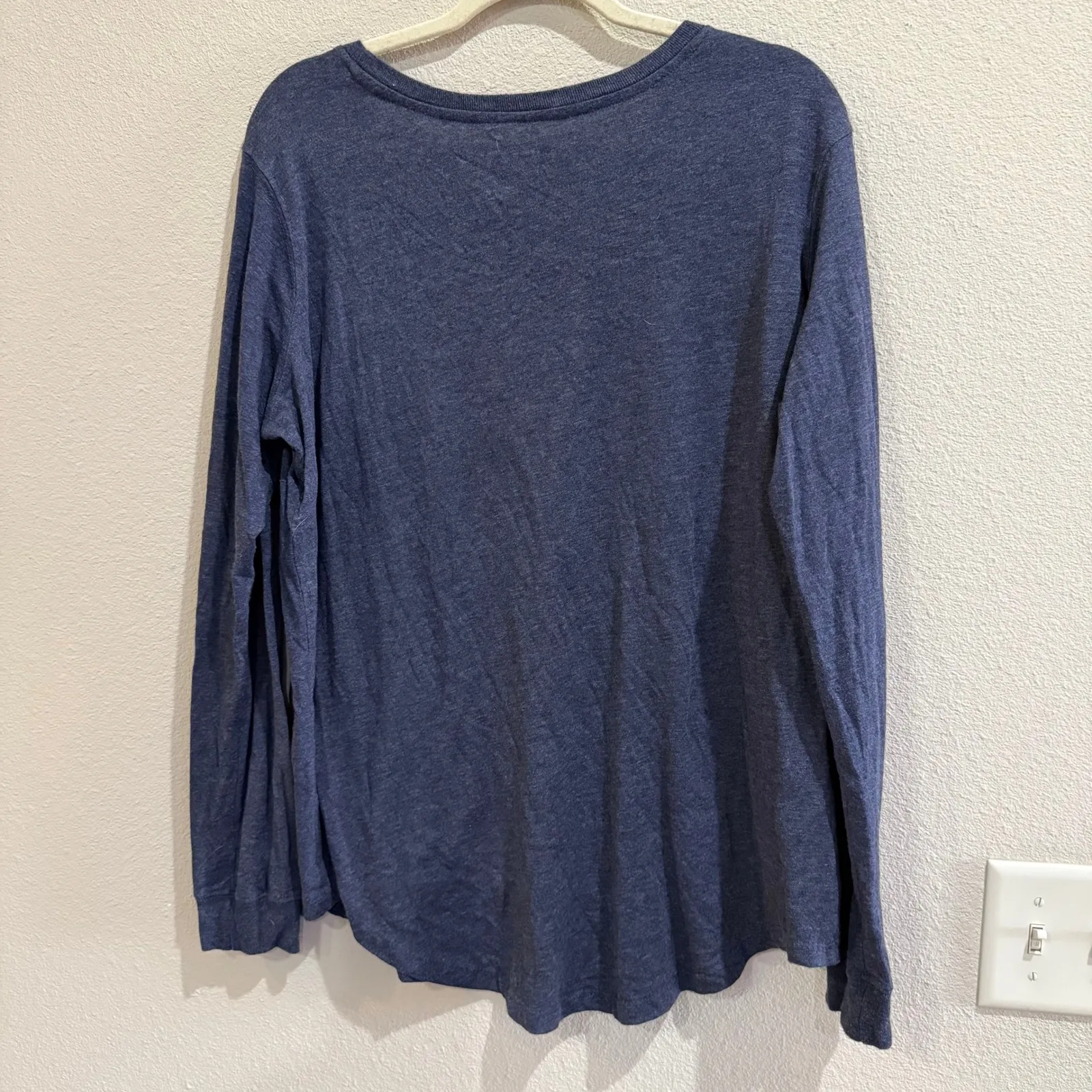 State of Mine Arkansas Long Sleeve‎ T-Shirt XL Blue Pink Striped Top - Image 5