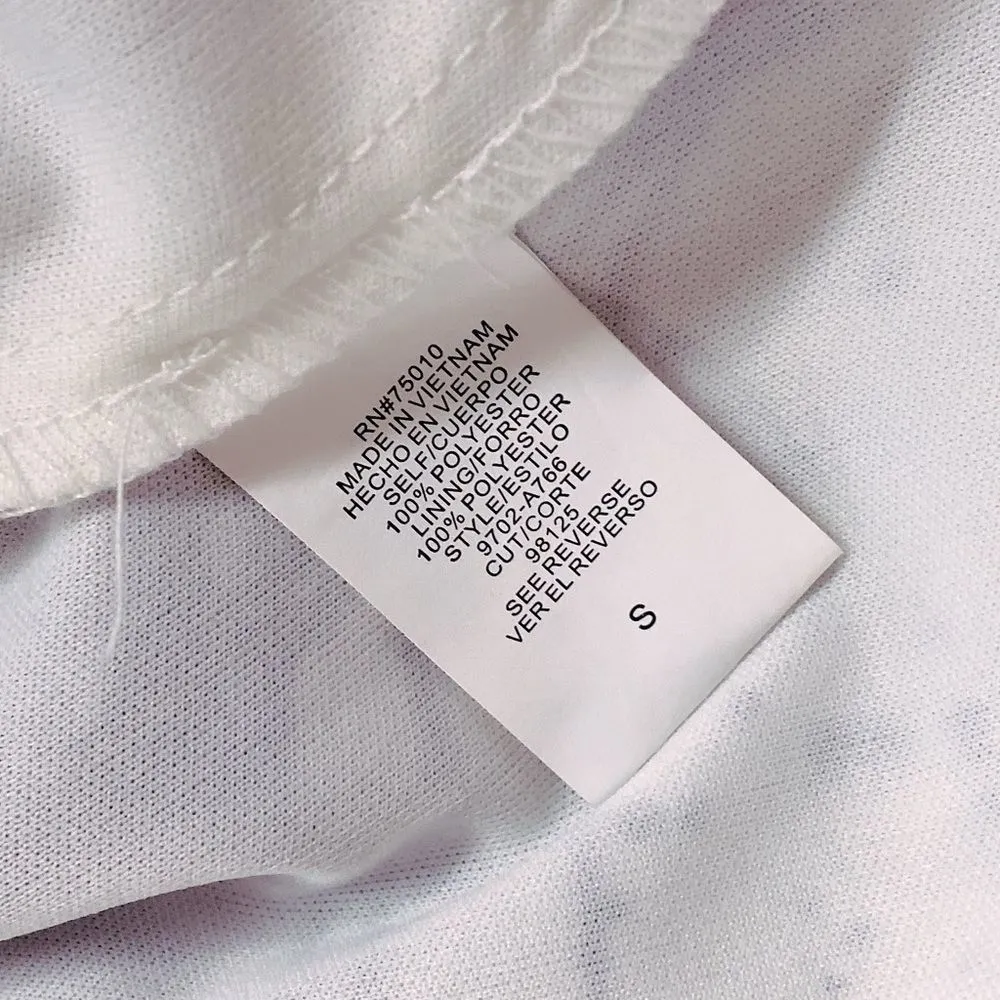 City Triangles Navy Blue White Casual Dress w/ Pocket - Image 9