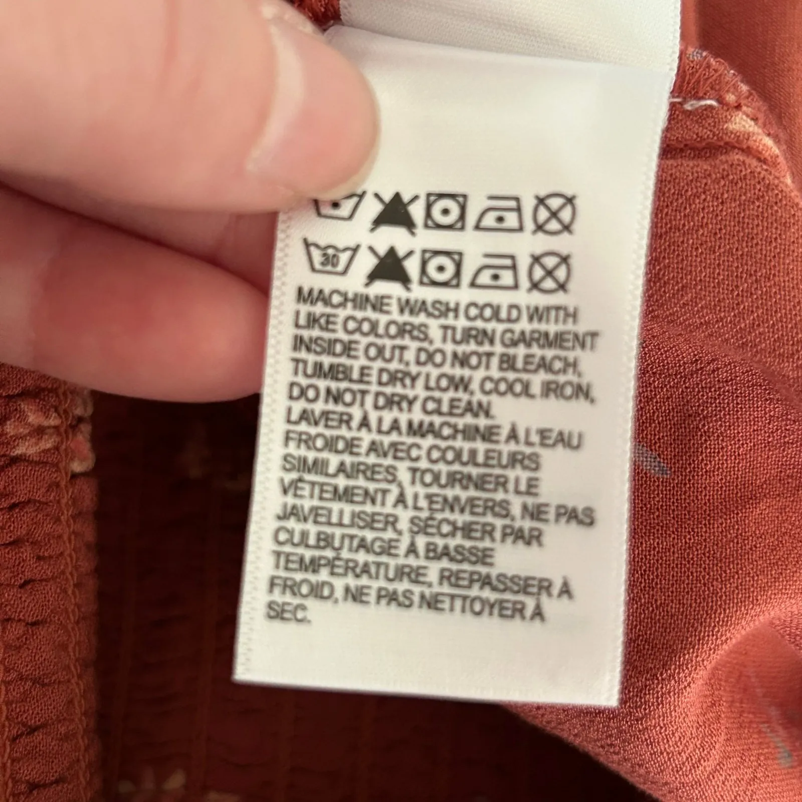 Lucky Brand Women's Ruffle Square Neck Cropped Floral Top Blouse L Large New - Image 12