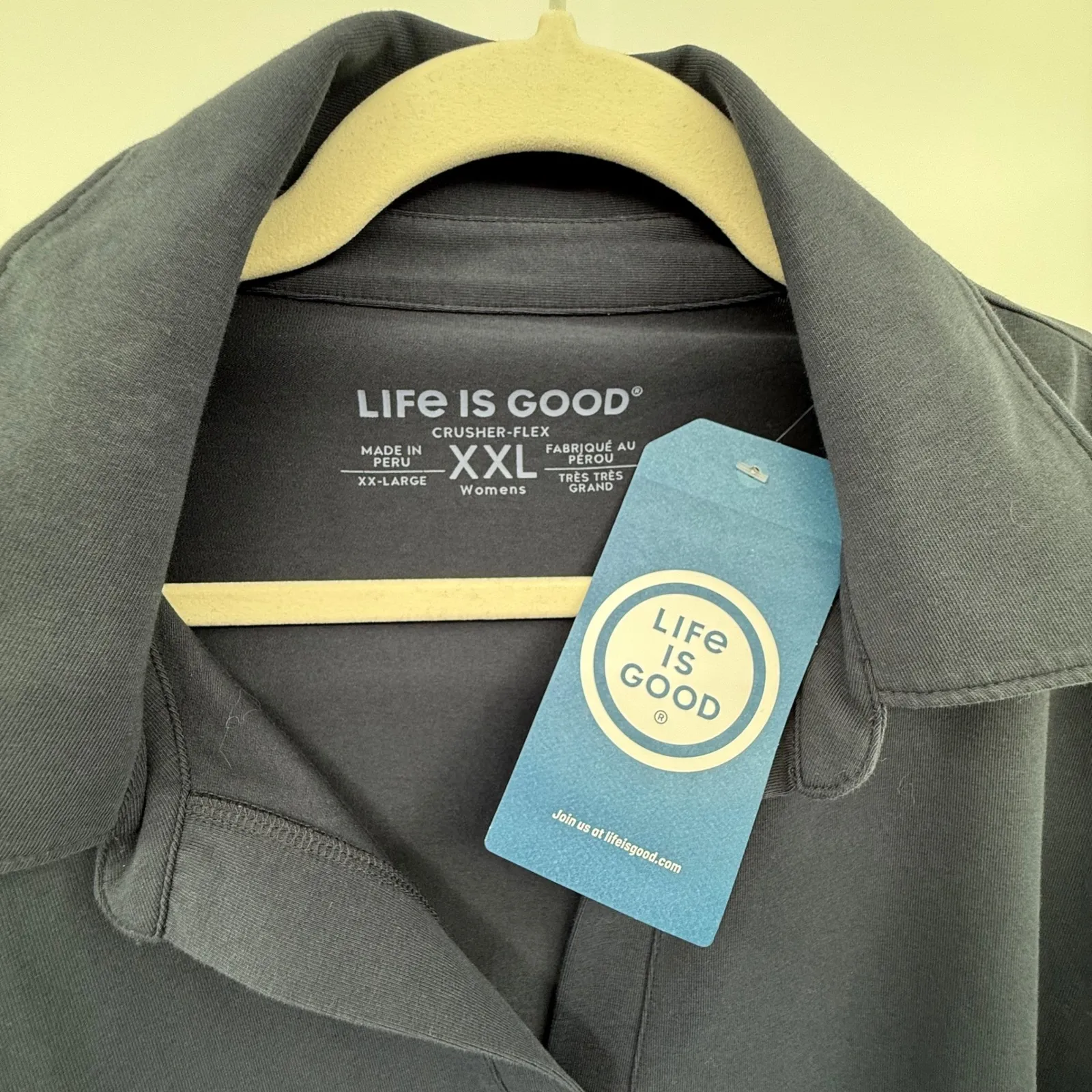 NWT Life Is Good XXL Ink Blue Crusher-Flex‎ Collared Pullover $64.50 - Image 3