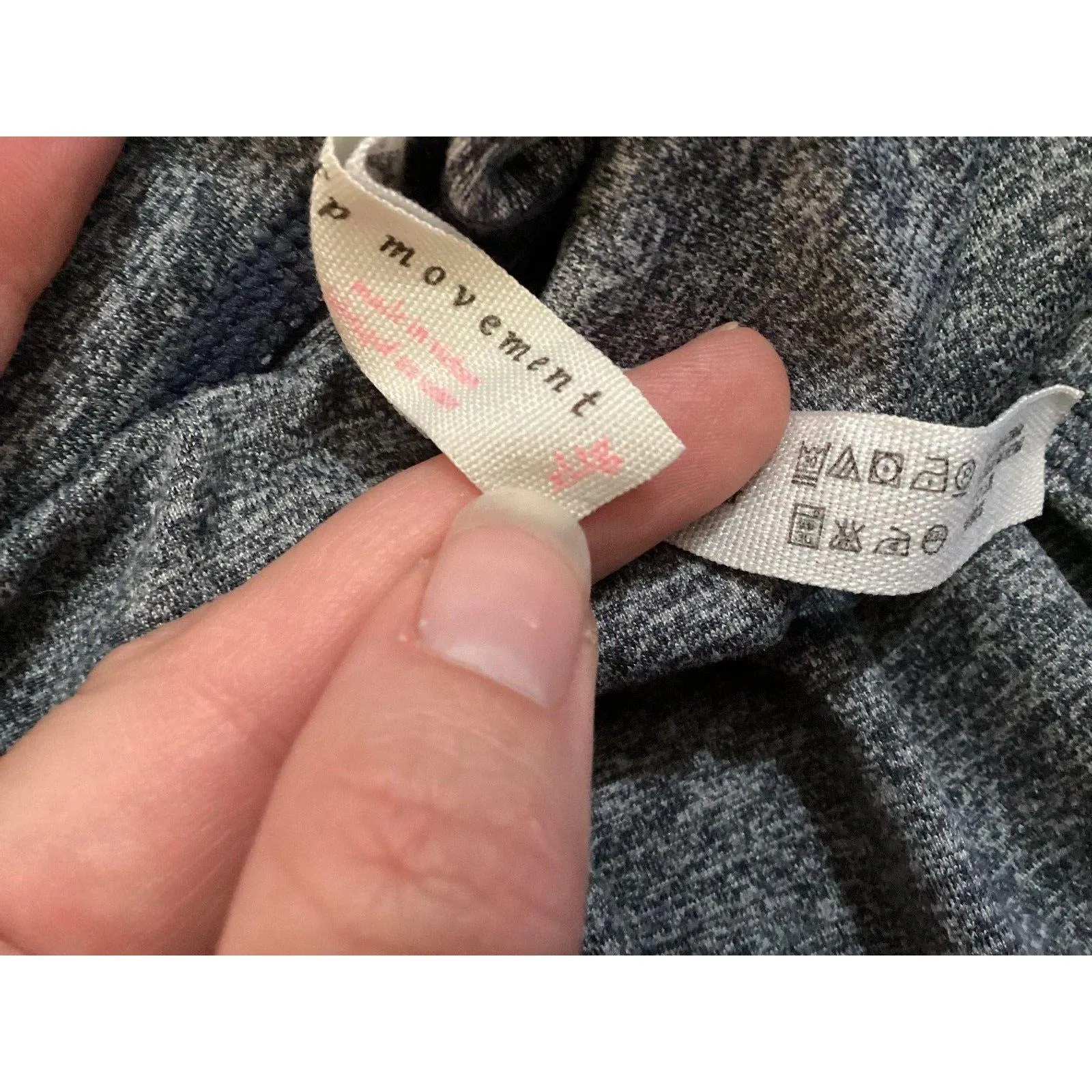 FP Movement Leggings Womens XL Heather Gray Cropped Capri Side Slit Yoga - Image 8