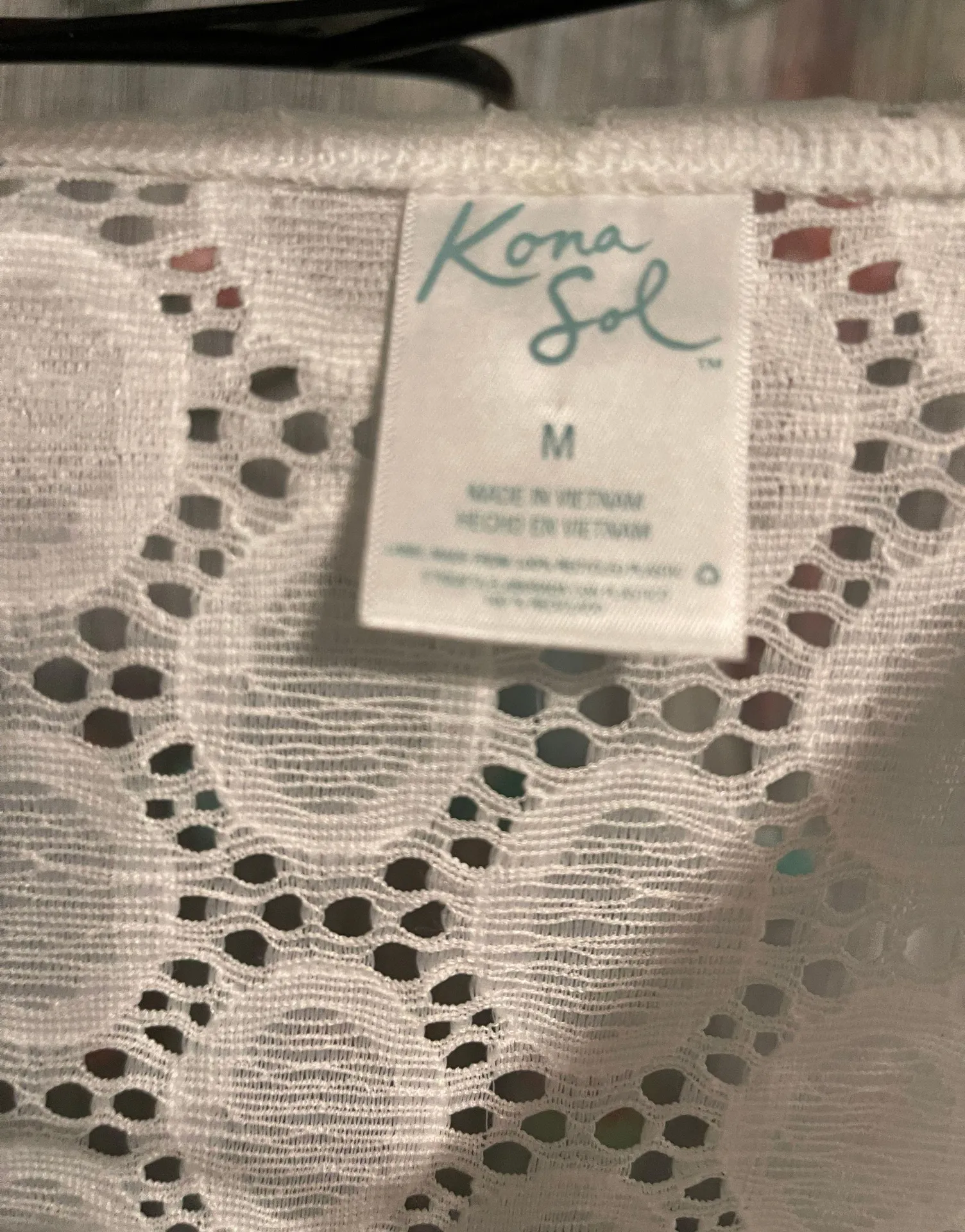 Kona Sol White Bathing Suit Cover  - Image 2