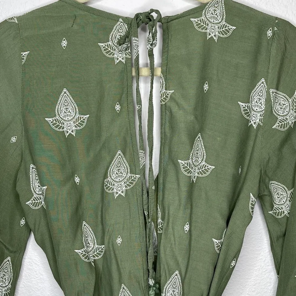 Faithfull‎ Shorts Romper Green - Image 5