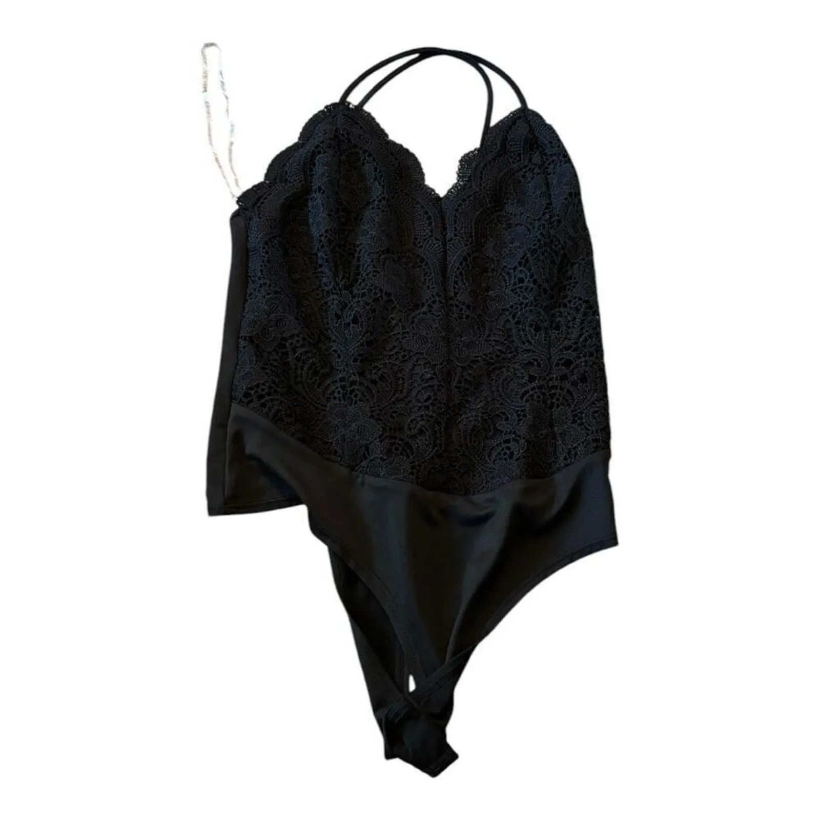 Rue21 Black Lace Bodysuit Size M - Image 2