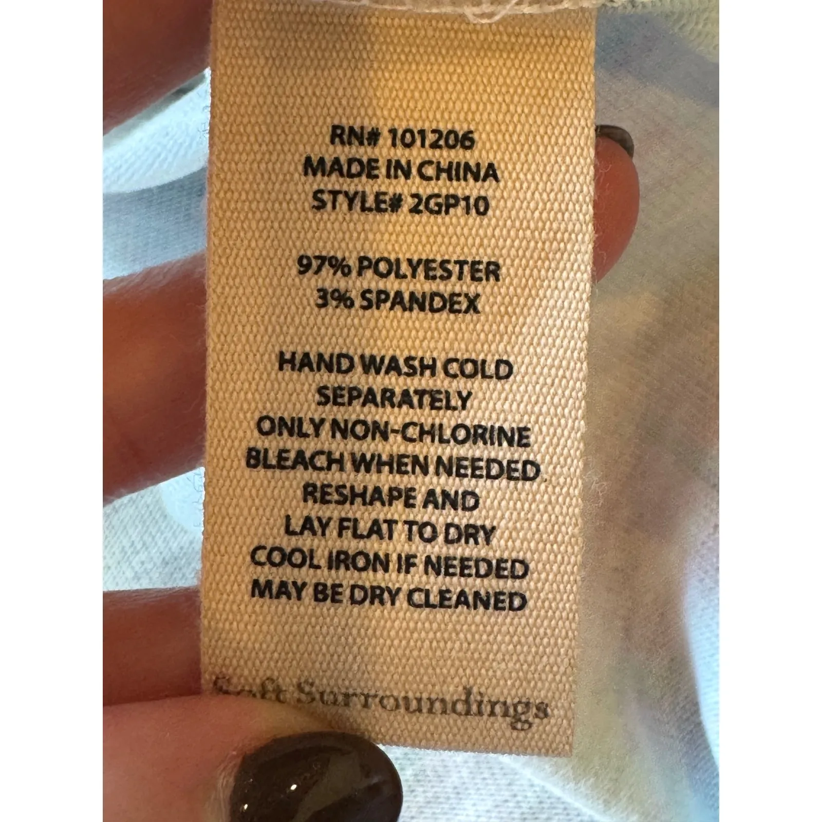 Soft Surroundings Shirt Women XS Pink Blue Floral Iris Tunic Boho Cottagecore‎ - Image 9