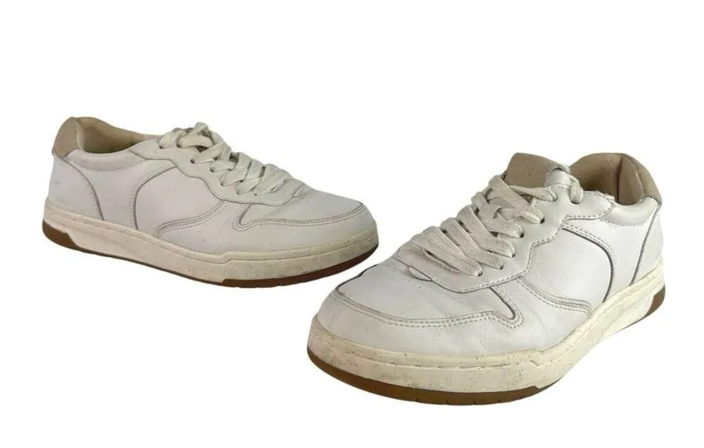 Madewell Court Unisex White Leather Low Top Lace Up Sneakers Shoes Size M7 W8.5 - Image 5