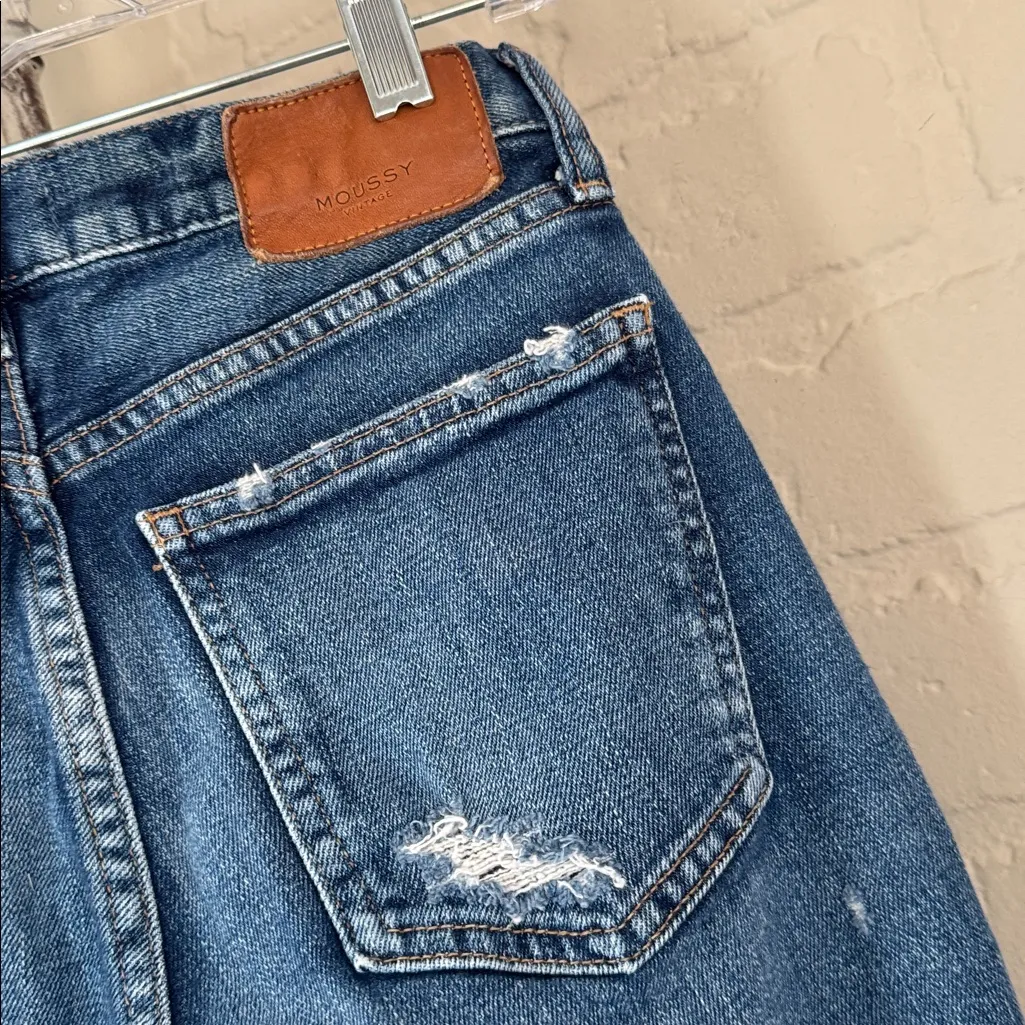 Moussy Vintage jeans distressed denim Blue Size 25 - Image 6
