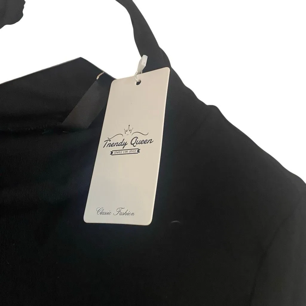NWT trendy queen black turtle neck - Image 4