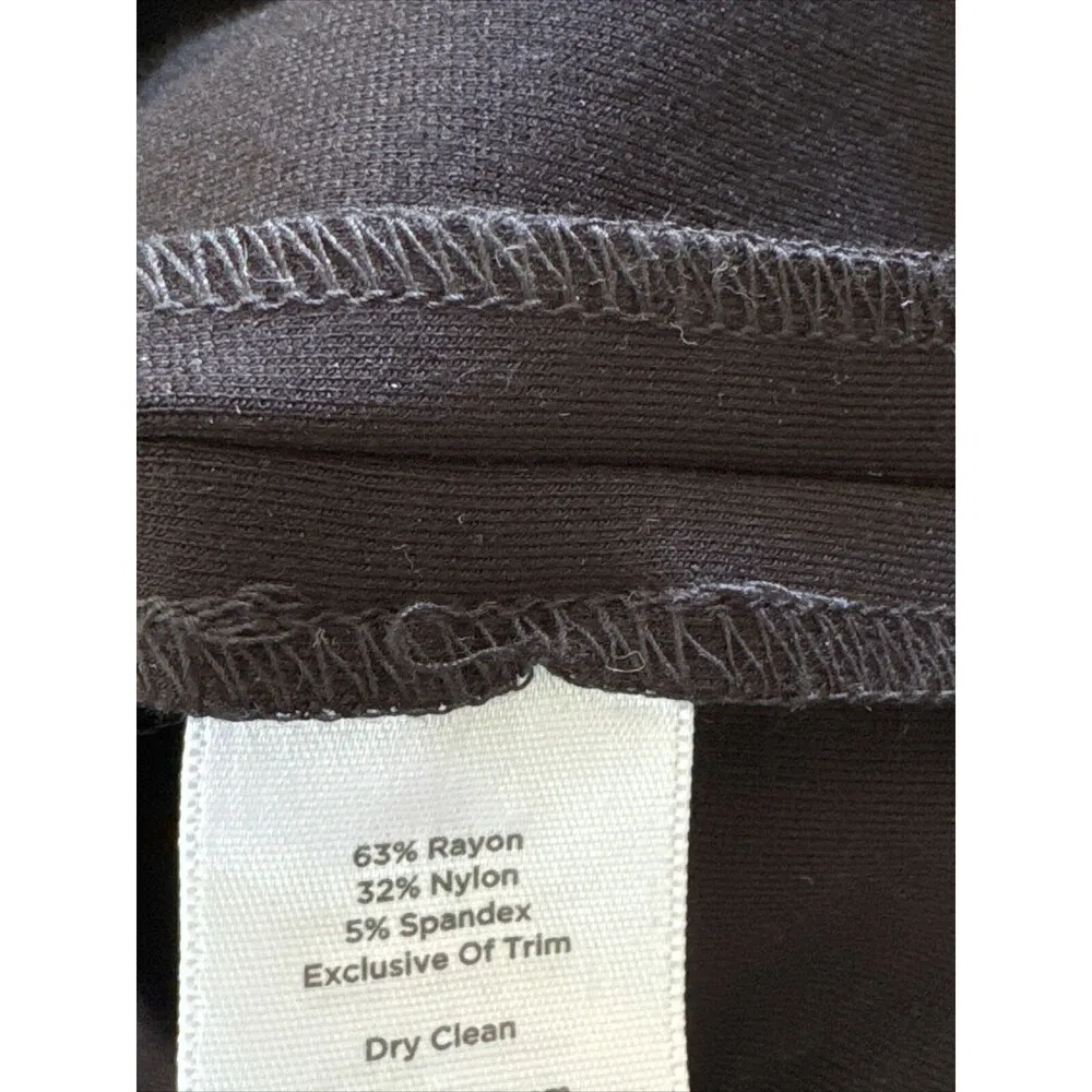 TALBOTS 22W Black Rayon Blend CAREER SKIRT Knee Length Women’s Slimming New J2 - Image 3