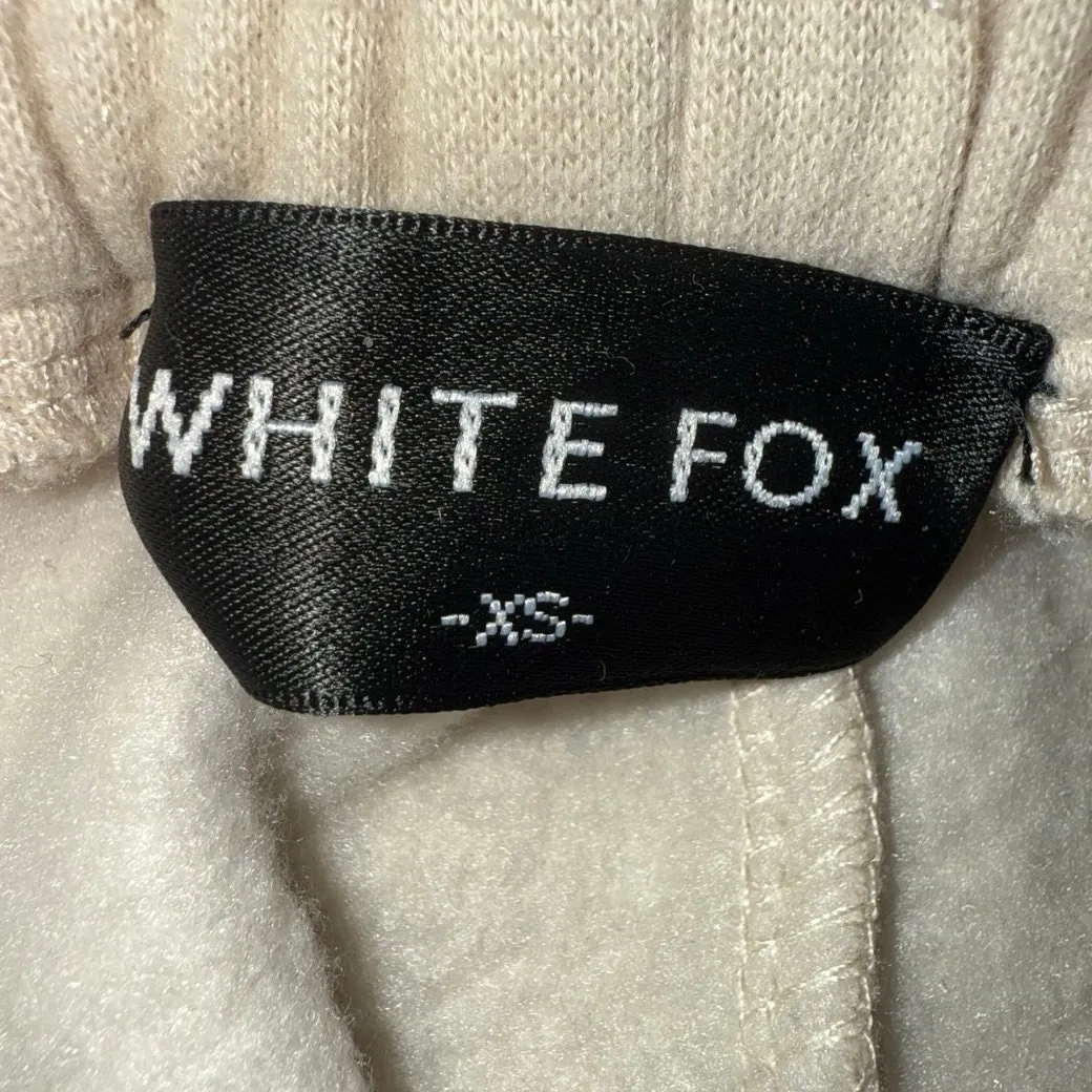 White Fox Women’s Wide Leg Sweatpants – XS – Neutral Beige super soft euc - Image 3