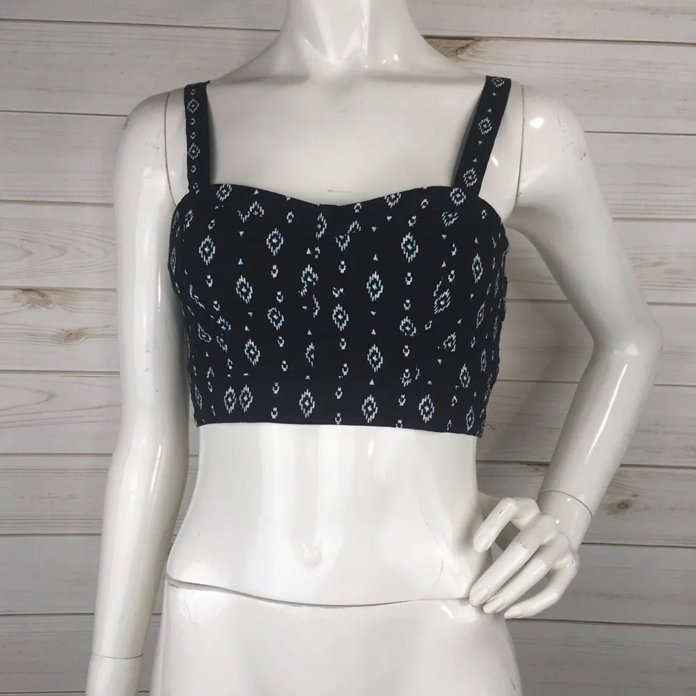 Aeropostale Top Printed Bustier Crop - Image 2
