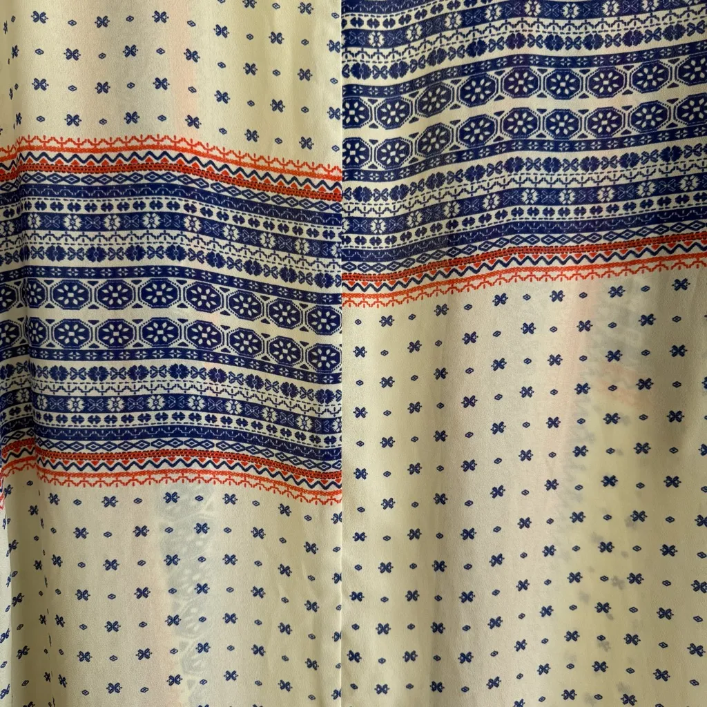 Boho Print Kimono Cardigan Open Front Layering Piece Lightweight Draped Size XL - Image 5