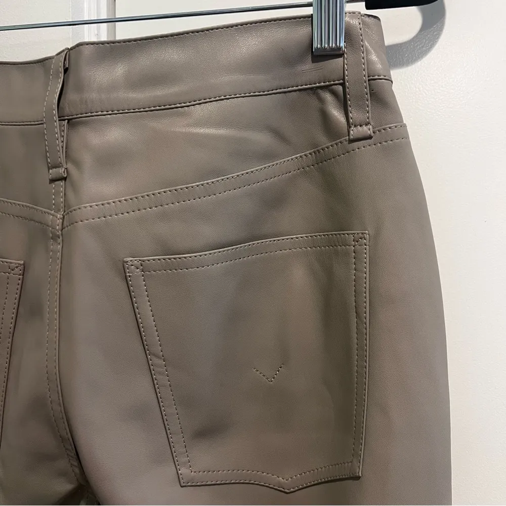 HUDSON JEANS Remi High Rise Faux Leather Straight Jeans - Image 13