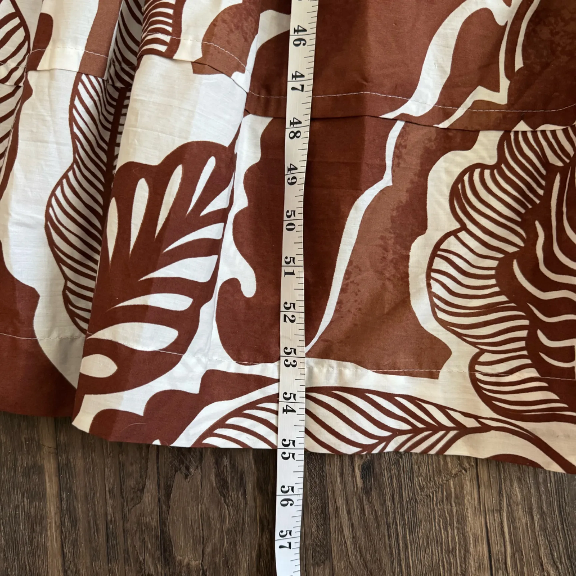 NEW Anthropologie Somerset Maxi Dress in Cedar Brown Floral Leaf Size Small - Image 13