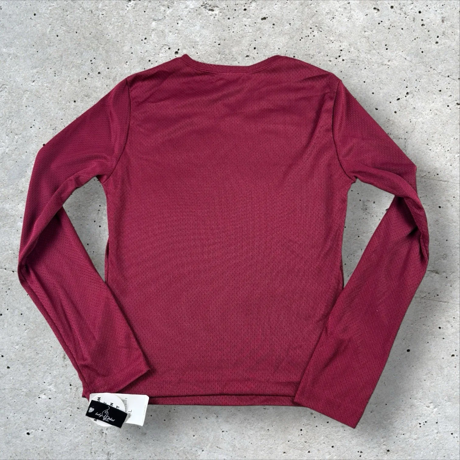 VTG Baby‎ Phat Girl Glitter Spell Out Jersey Blouse Top Hip Hop Skater Y2K L NWT - Image 3